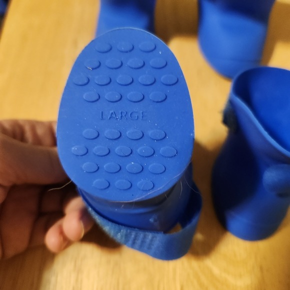 4 pcs Set Pet Dog Waterproof Rain Boots Anti-slip Rubber Shoes Large Outside - Picture 3 of 9